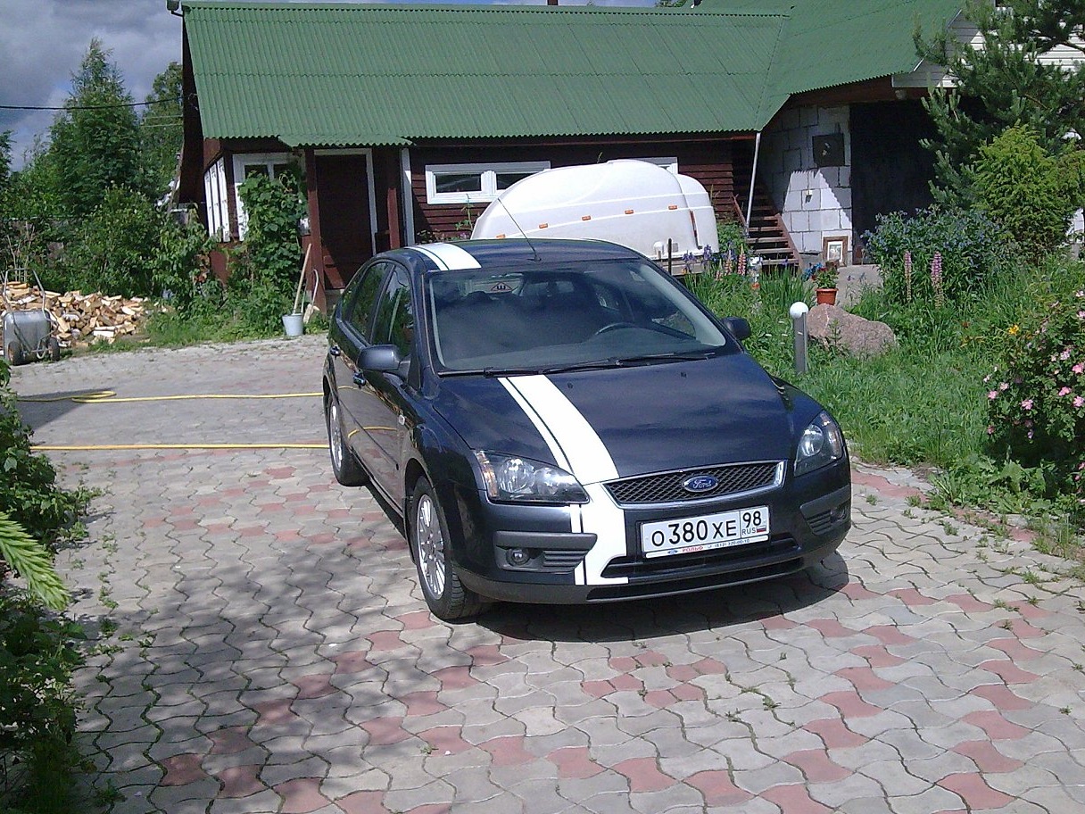 Полоса вдоль кузова+20 л.с.))) — Ford Focus II Hatchback, 2 л, 2007 года |  тюнинг | DRIVE2