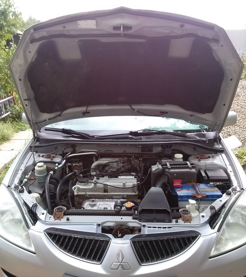 Прогорела гофра + мойка ДВС — Mitsubishi Lancer IX, 1,6 л, 2004 года ...