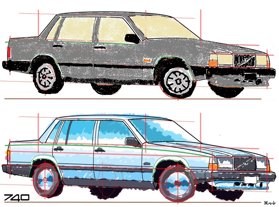 Чертеж volvo 940