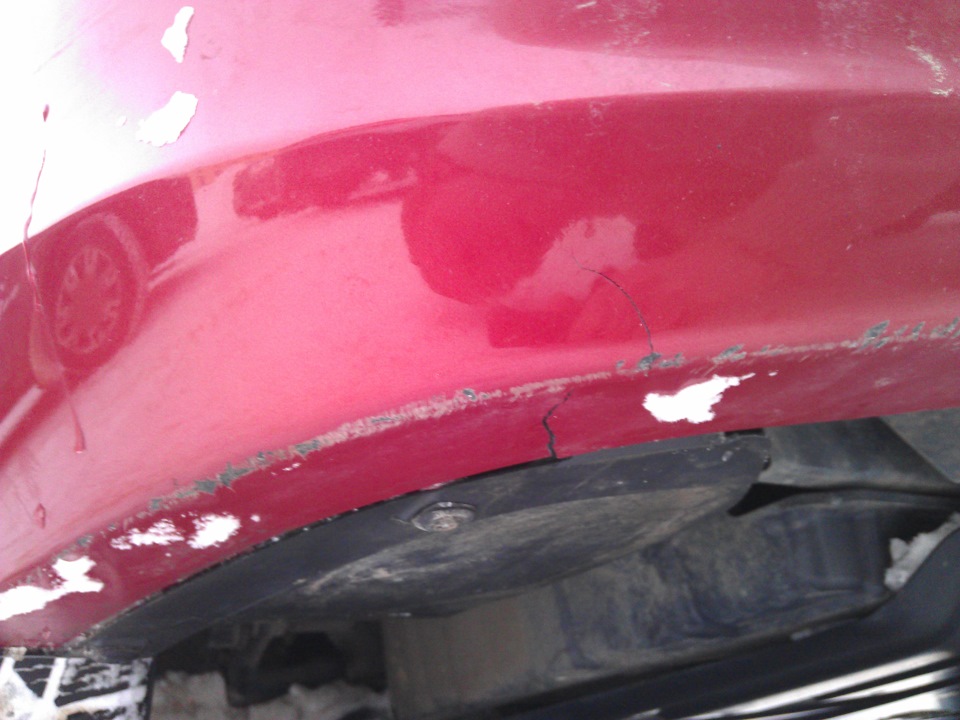 Лопнул бампер :( — Hyundai Solaris, 1,6 л, 2011 года | своими руками ...