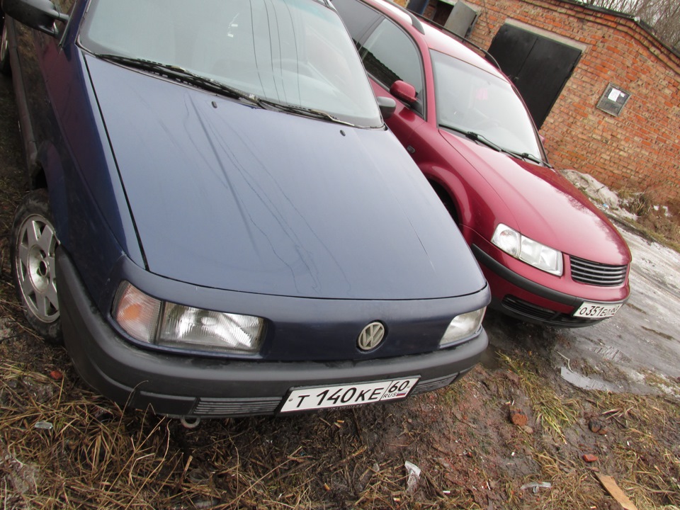 Был у меня как то уже синий)) — Volkswagen Passat Variant (B3), 1,8 л ...