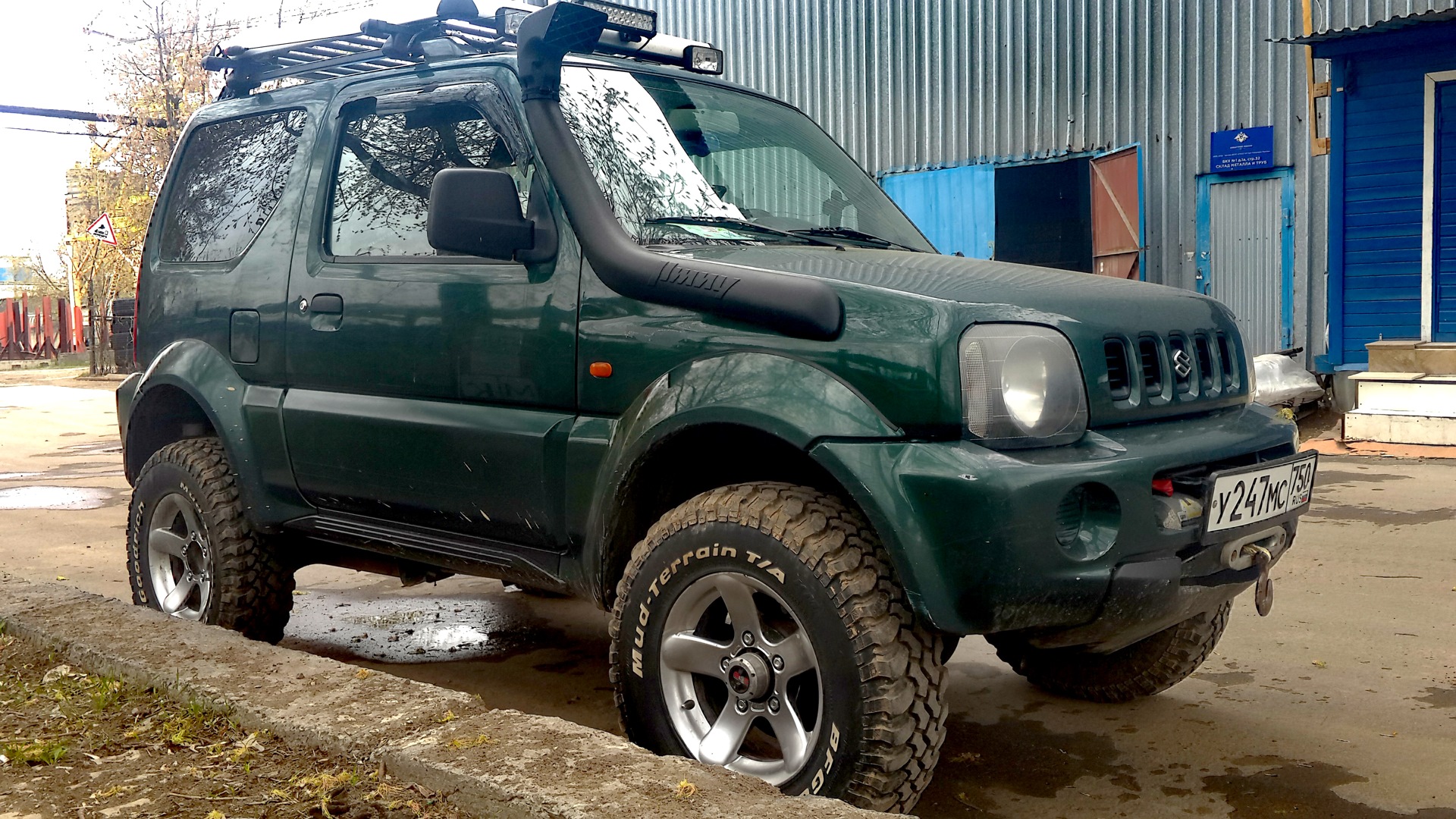 Suzuki Jimny 1.3 бензиновый 2003 | зеленый Жим@ на DRIVE2