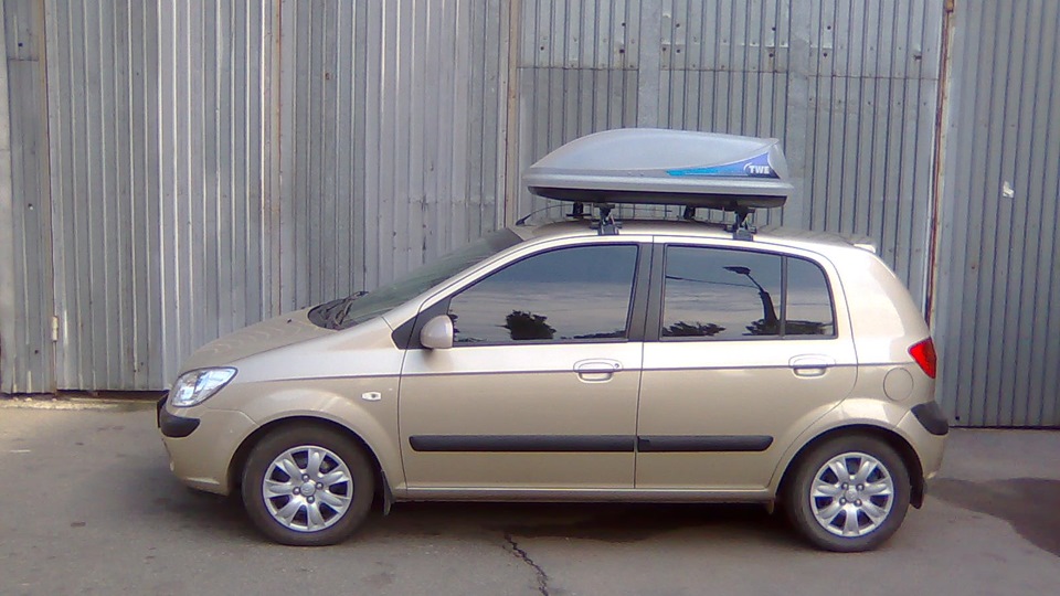46 000 км: установка аэробокса (он же багажник на крышу) — Hyundai Getz ...