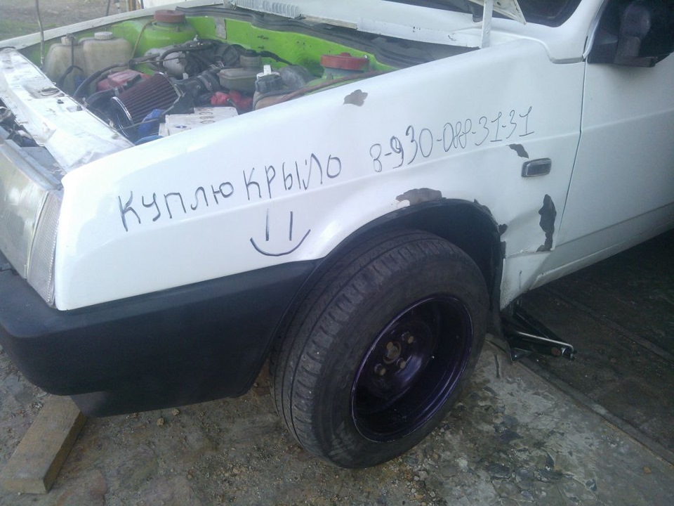 Сорвало колесо на ходу. Сорвало резьбу. — Lada 21093, 1,5 л, 1997 года ...