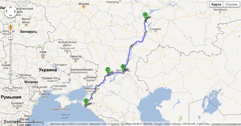 Карта саратов волгоград на машине маршрут на карте