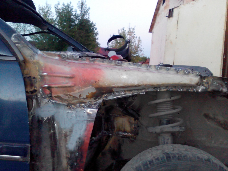 Закончил варить подкапотное. И немного рядом. — Opel Omega A, 2 л ...