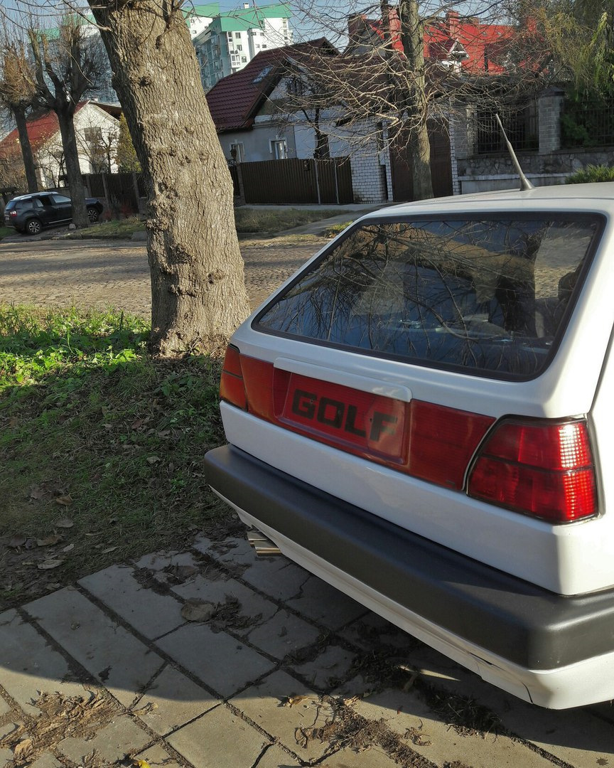 Бленда и фонари. — Volkswagen Golf Mk2, 1,6 л, 1989 года | стайлинг | DRIVE2