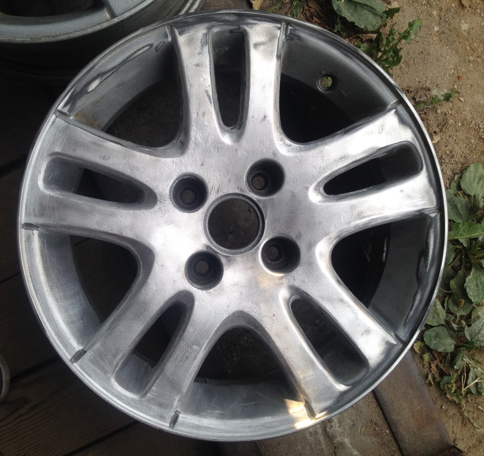 Пескоструй и покраска дисков — Peugeot 308 SW (1G), 1,6 л, 2009 года ...