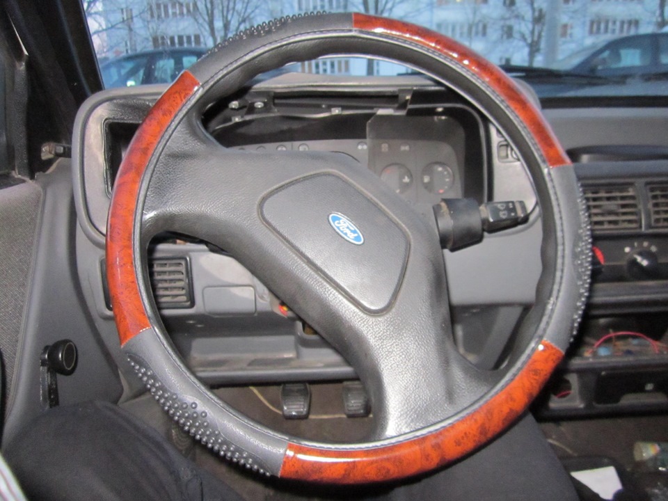 Форд эскорт как снять руль Чехол на руль - Ford Escort Mk4, 1,6 л, 1987 года аксессуары DRIVE2