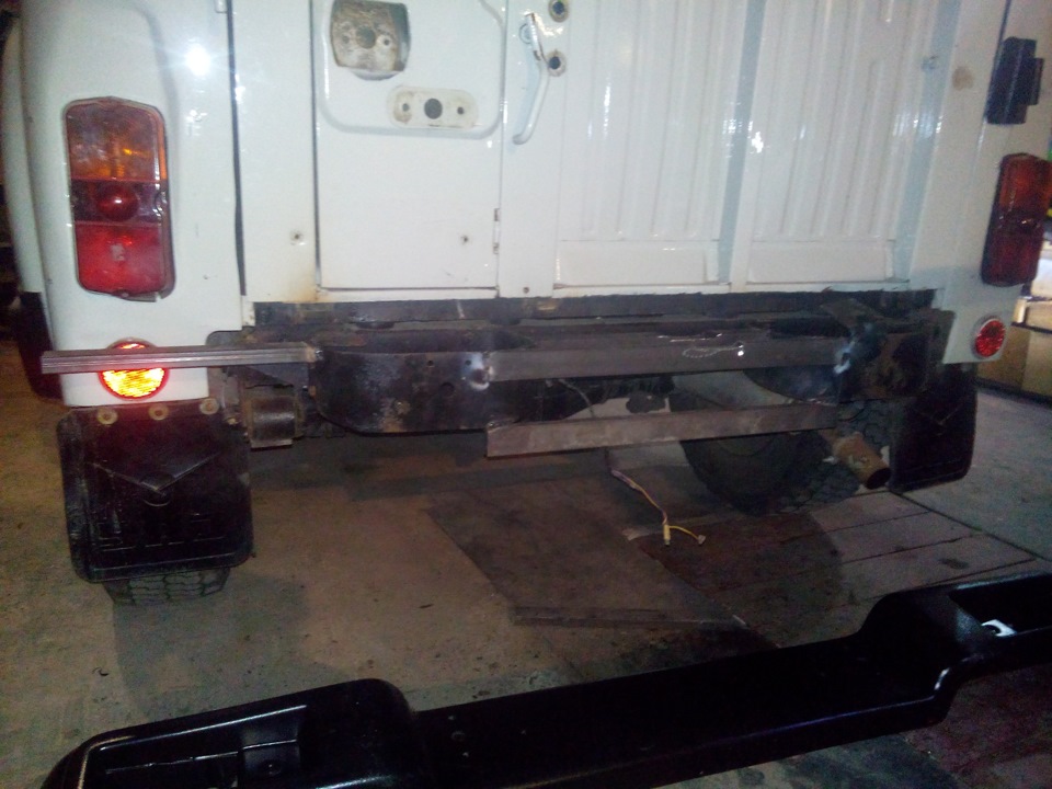 Изготовление каркаса заднего бампера, проводки под ПТФ и установка ...