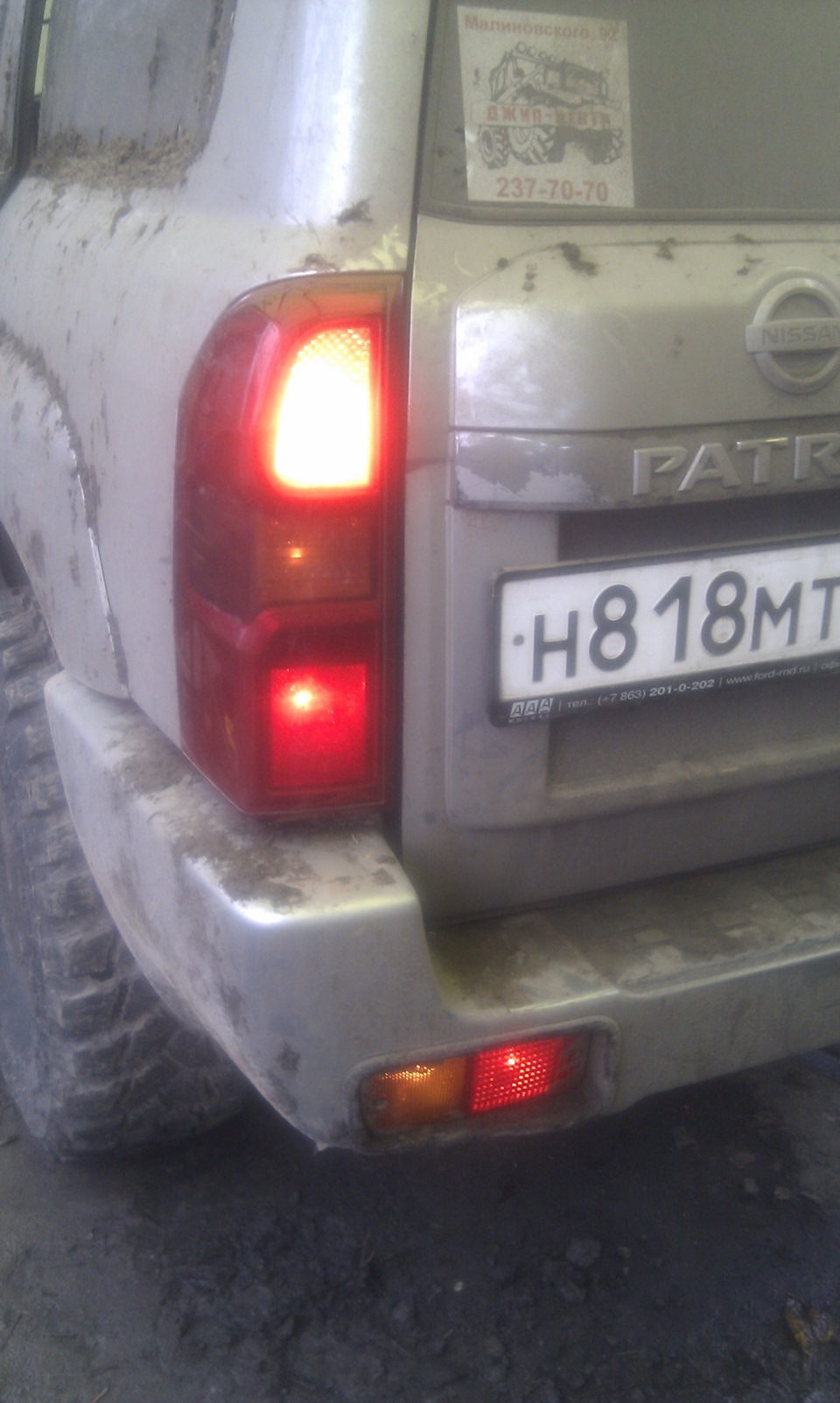Подключение задних фонарей. — Nissan Patrol GR II (Y61), 3 л, 2005 года ...