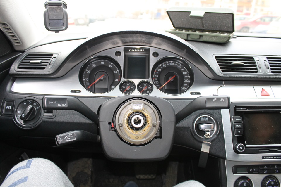 Мультируль — установка — Volkswagen Passat B6, 2 л, 2006 года ...