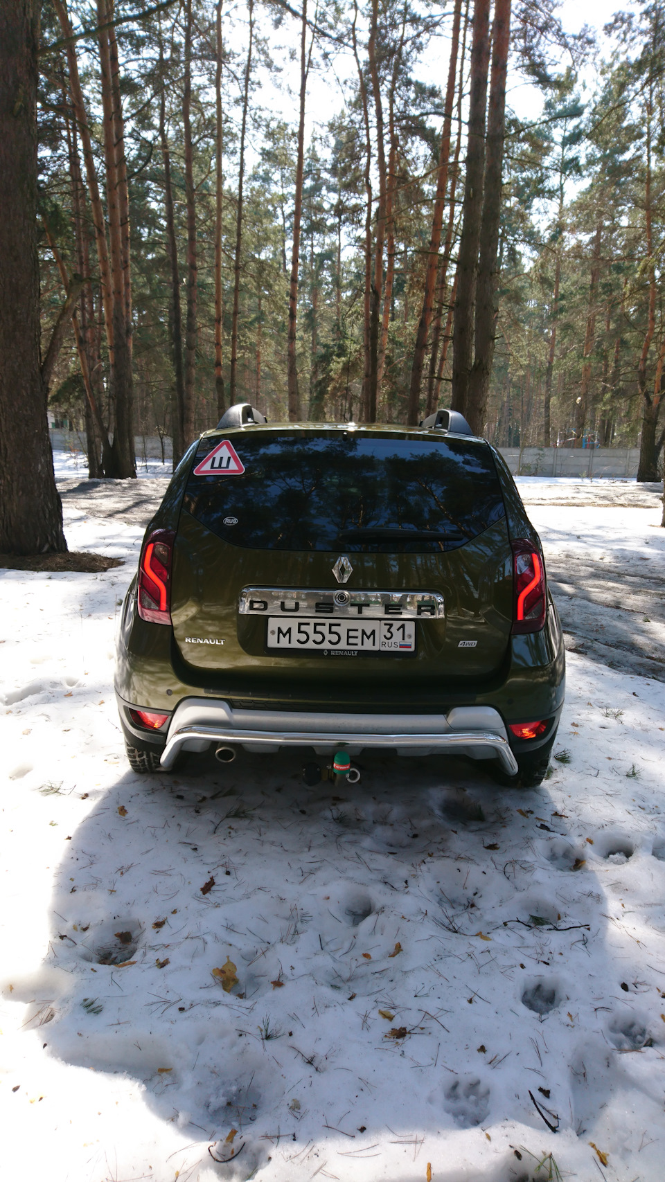 №59📌 Защита заднего бампера 51мм (НПС) Renault Duster. — Renault Duster  (1G), 2 л, 2017 года | аксессуары | DRIVE2