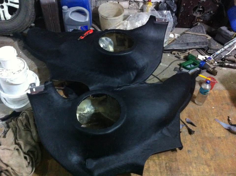 Обтяжка пластика экокожей — KIA Sorento (1G), 2,4 л, 2005 года ...