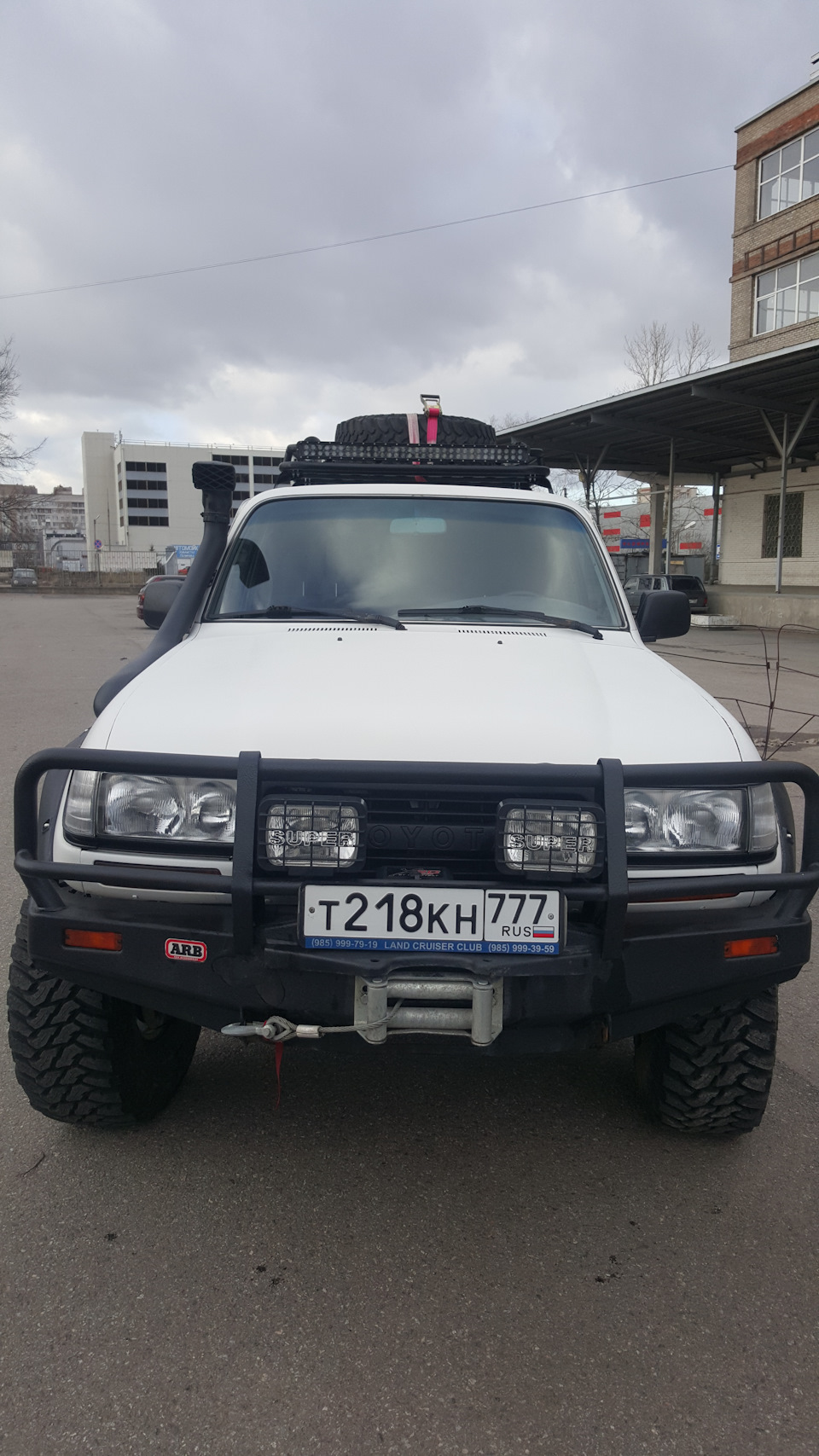 Ха! Машина на выборах! — Toyota Land Cruiser 80, 4,5 л, 1994 года | рейтинг  и продвижение | DRIVE2