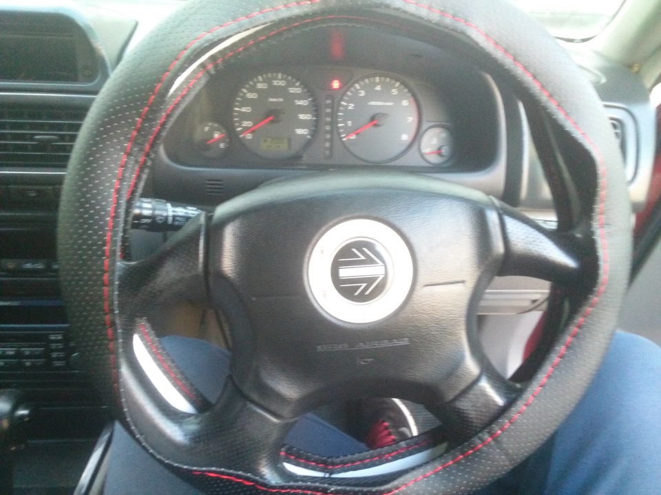 Оплетка руля со шнуровкой — Subaru Forester (SF), 2 л, 2001 года ...