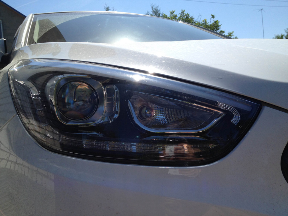 "Хромированные" лампы поворота — Hyundai ix35, 2 л, 2015 года ...