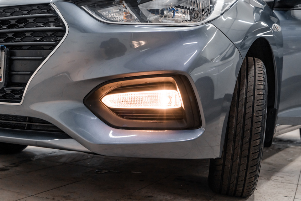Проблема использования ламп ДХО — Hyundai Solaris (2G), 1,4 л, 2017 ...