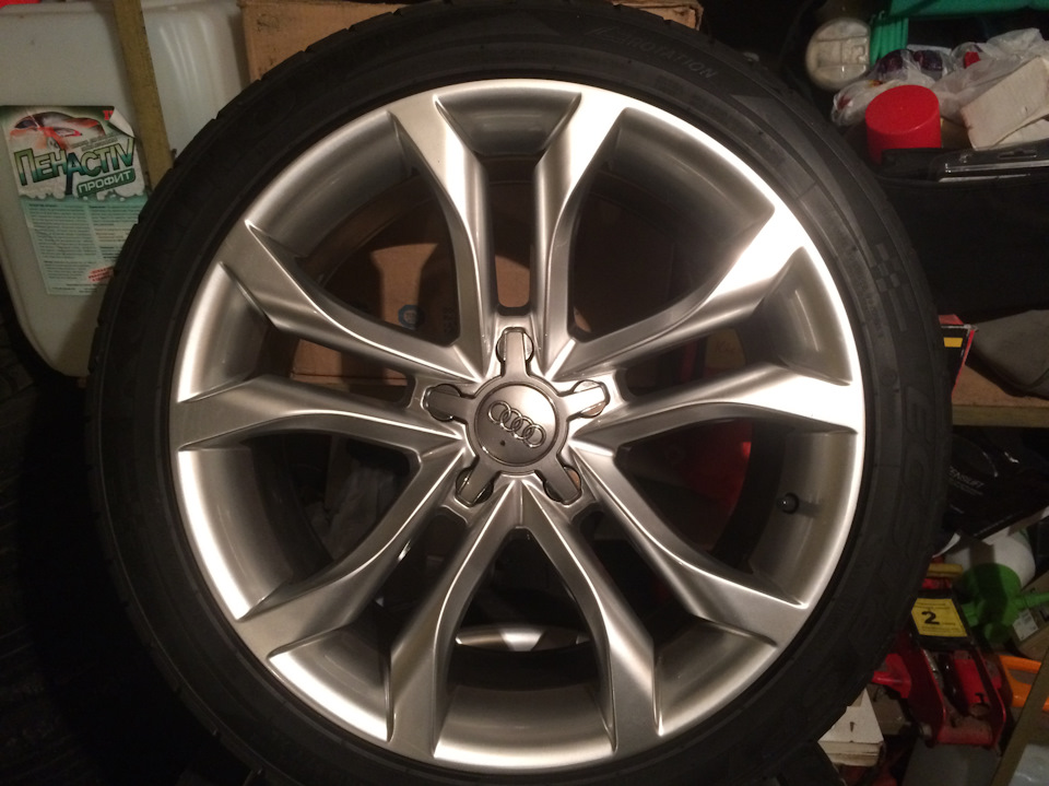 Replay диски от S4 R18 ET29 J8 245/40 — Audi A4 (B8), 1,8 л, 2015 года ...