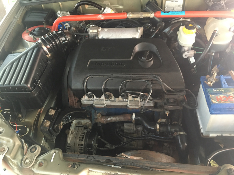 Помыл двигатель — Daewoo Lanos, 1,4 л, 2007 года | просто так | DRIVE2