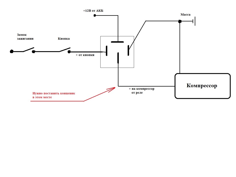Схема включения компрессора кондиционера на автомобиле