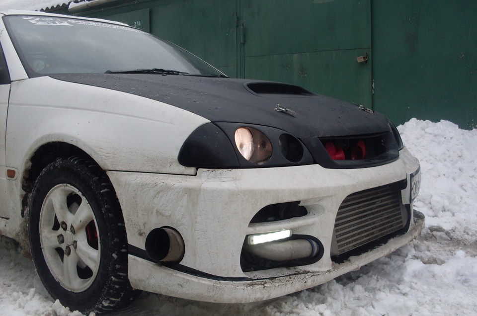 перетяжка машины в карбон — Toyota Caldina (210), 2 л, 1998 года ...