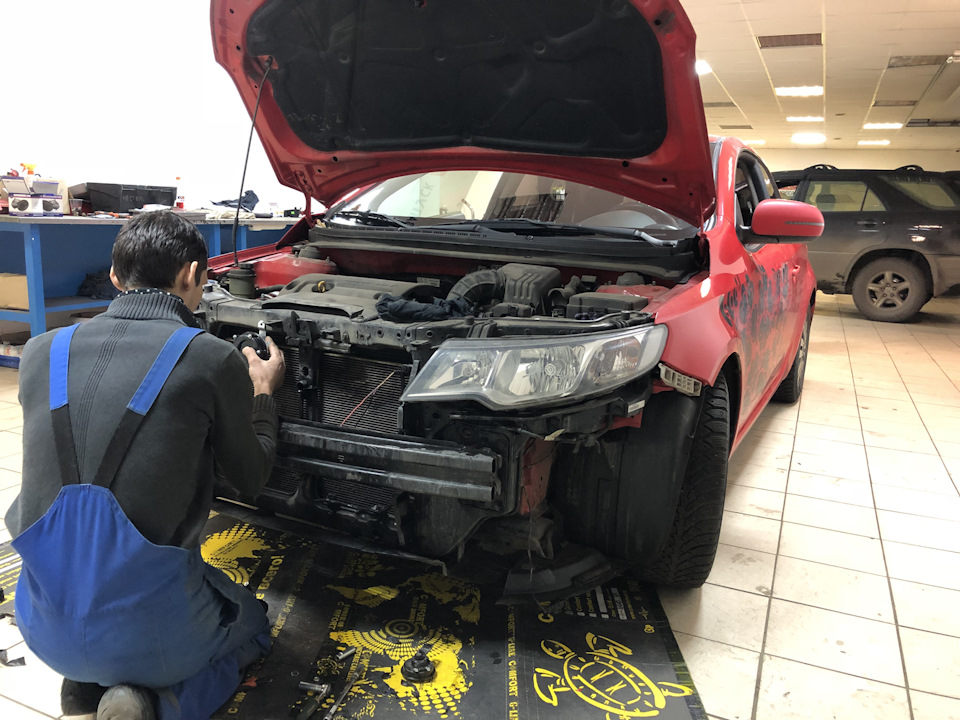 Замена клаксона на Волговский — KIA Cerato Koup (1G), 1,6 л., 2012 года ...