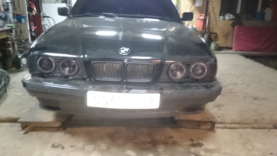 Сделали черные ноздри и тонер по госту — BMW 5 series (E34), 2,5 л ...