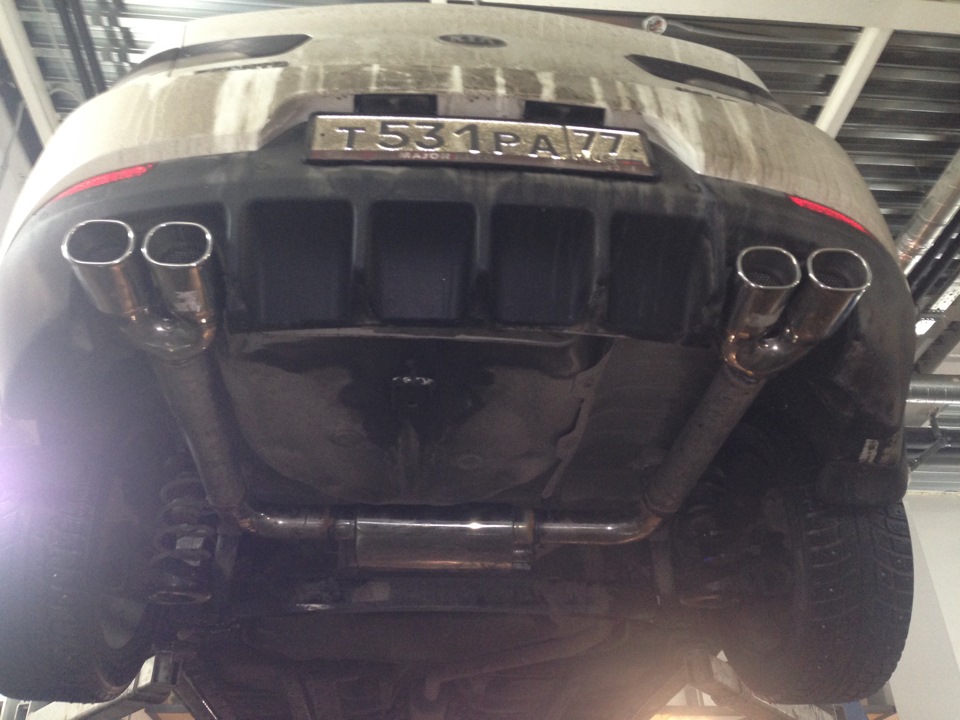 Выхлоп с разводкой на две стороны — DRIVE2