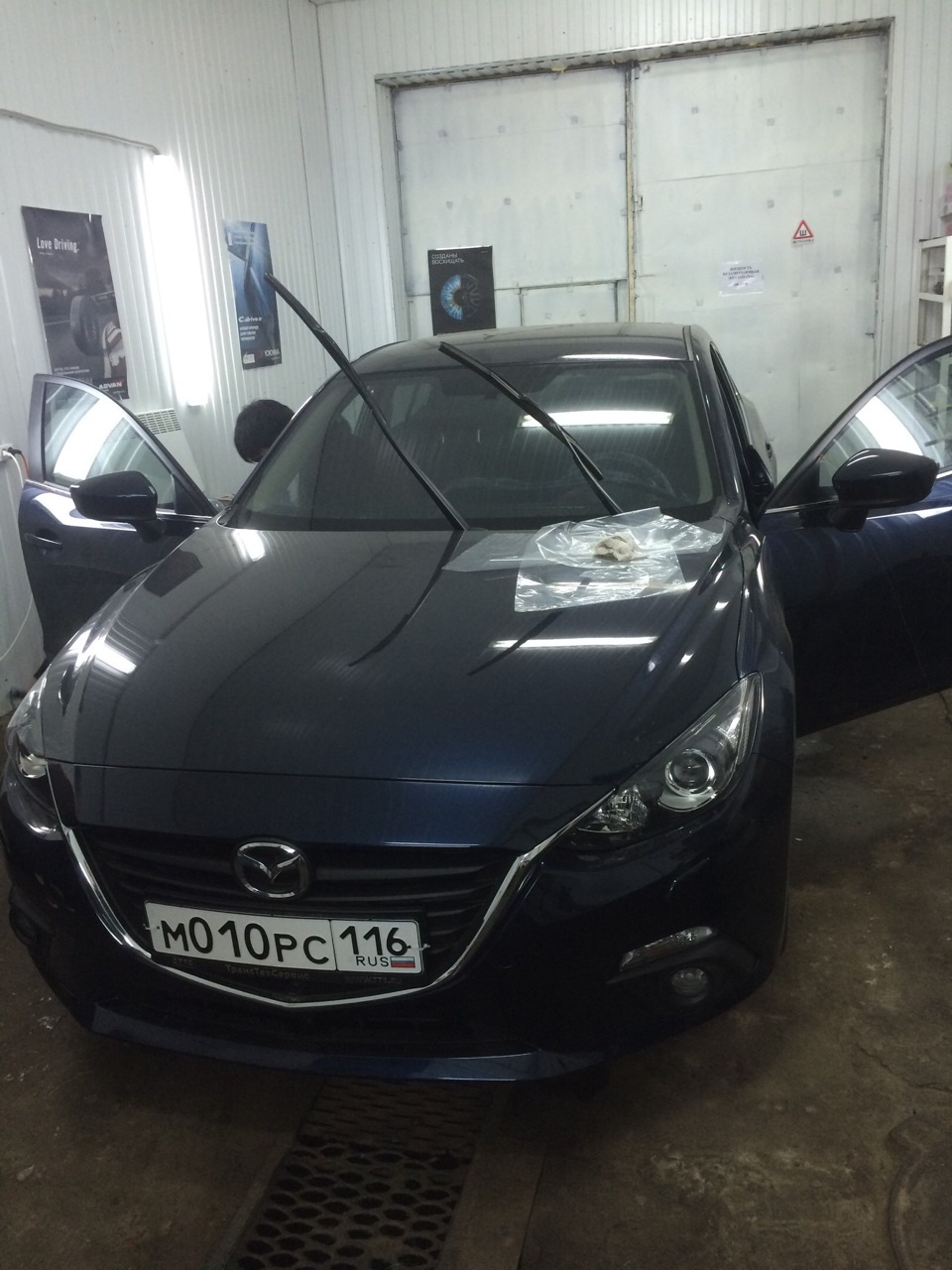 Тонировка (50% круг) — Mazda 3 (3G) BM, 1,6 л, 2014 года | стайлинг | DRIVE2