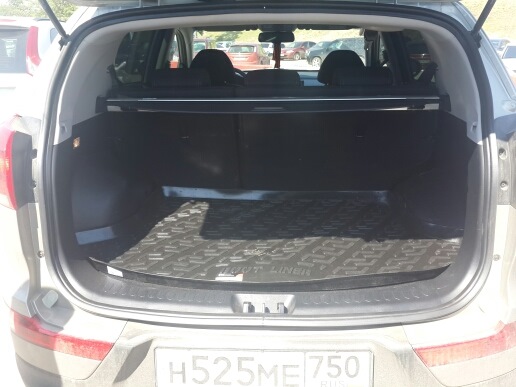 Ковер в багажник — KIA Sportage (3G), 2 л, 2015 года | аксессуары | DRIVE2