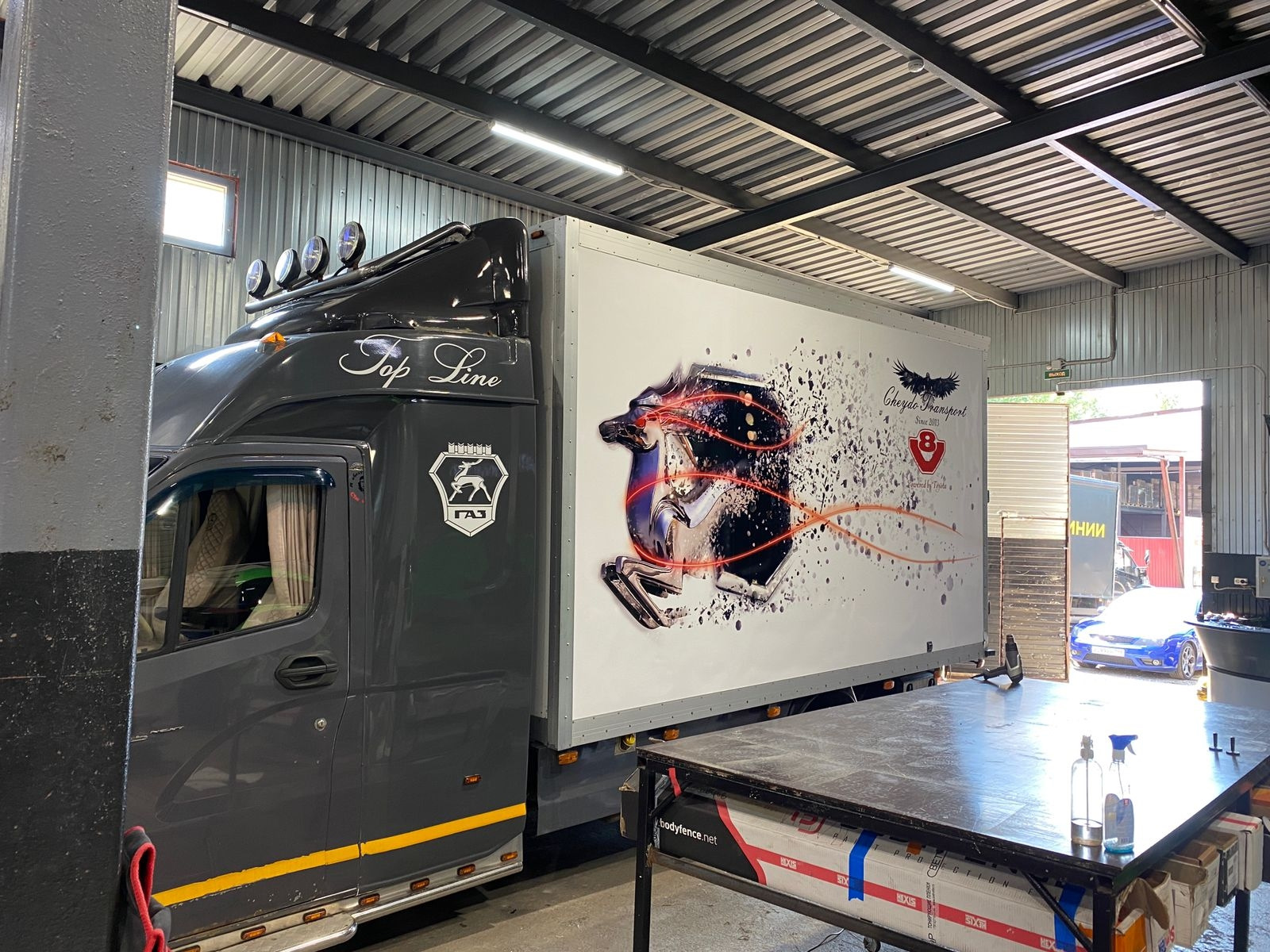 Винил на термос. — ГАЗ Газель Next, 4,3 л, 2014 года | стайлинг | DRIVE2