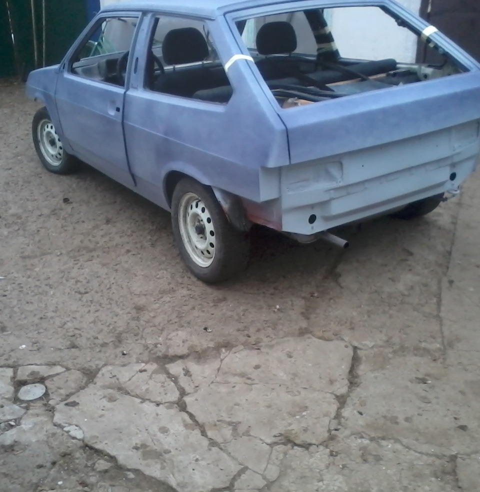 Подготовка к покраске ФИНИШ!)Проявочный грунт.Сушка)=== — Lada 2108, 1,4 л,  1987 года | кузовной ремонт | DRIVE2