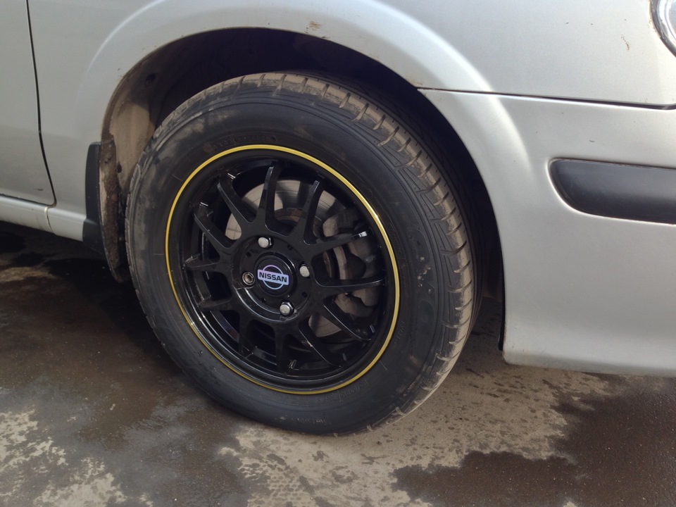 Поставил новые тапочки. — Nissan Almera II (N16), 1,8 л, 2002 года ...