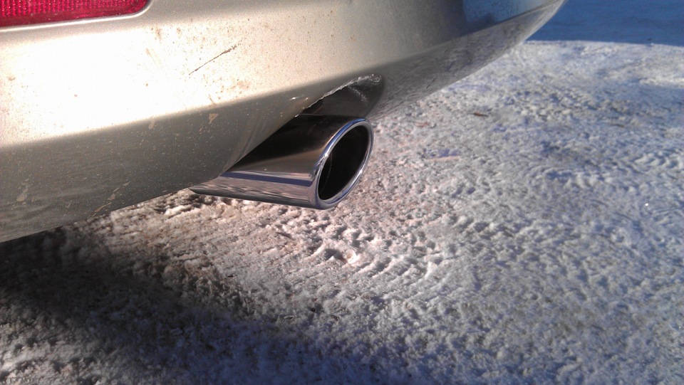 Банка на глушитель — Renault Logan (1G), 1,6 л, 2012 года | аксессуары ...