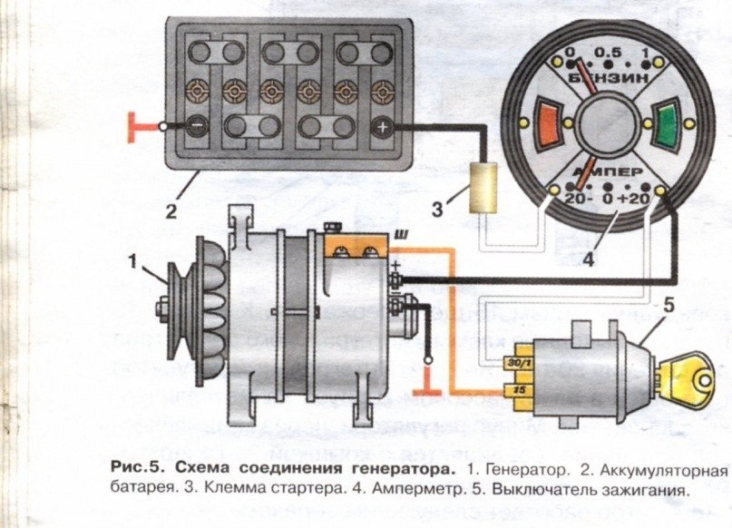 Схема зарядки аккумулятора газель