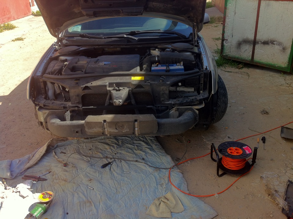 Погоня с прадо или как поменять бампер) — Ford Mondeo III, 1,8 л, 2002 ...