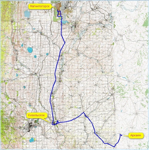 Карта дорог магнитогорск