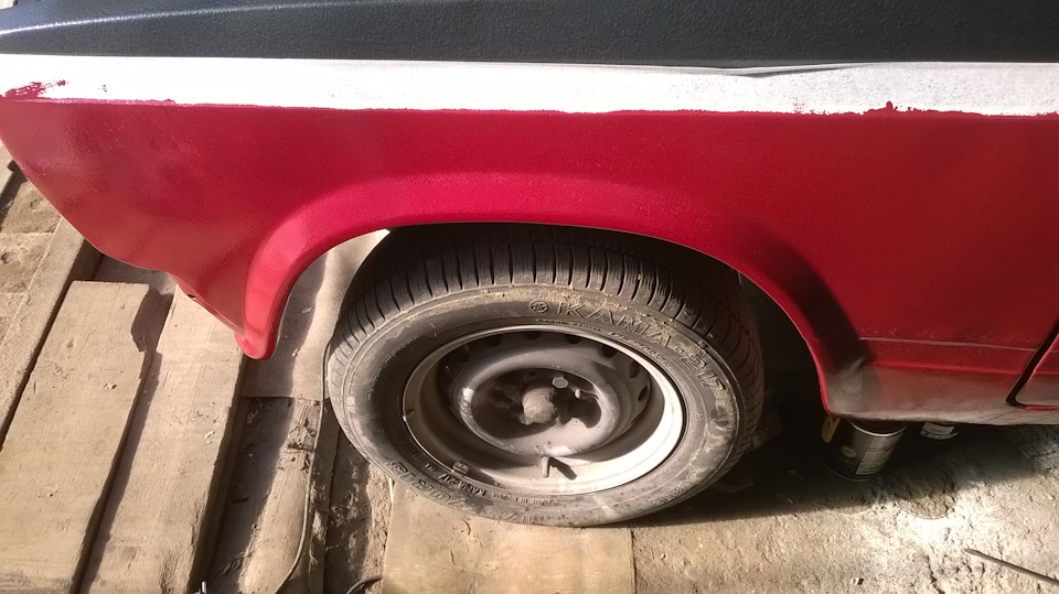 Покраска авто валиком молотковой эмалью ч.4 #Покрашено — Lada 2107, 1,5 ...