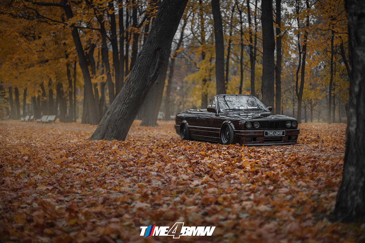 BMW e30 осень