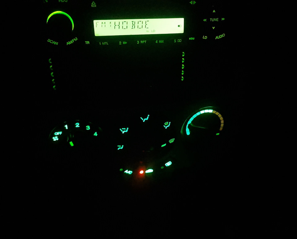 Меняем подсветку приборной панели и печки — Chevrolet Lacetti 5D, 1,6 л ...