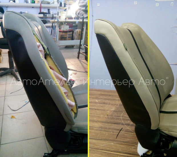 Ремонт кожаных сидений за 3-5 часов — АвтоАтелье \"Обнови Салон\" на DRIVE2