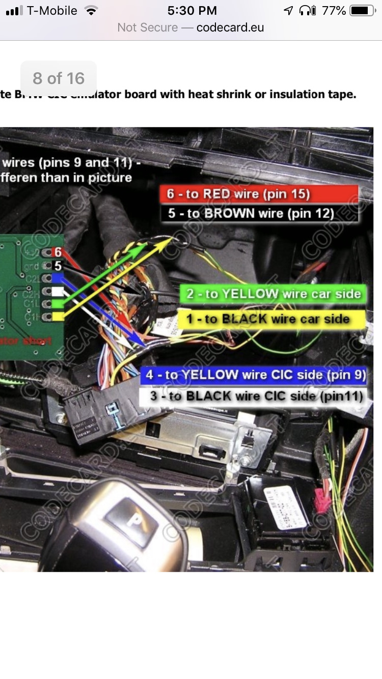 4. Дооснащение CIC — BMW 5 series Touring (E61), 3 л, 2006 года ...