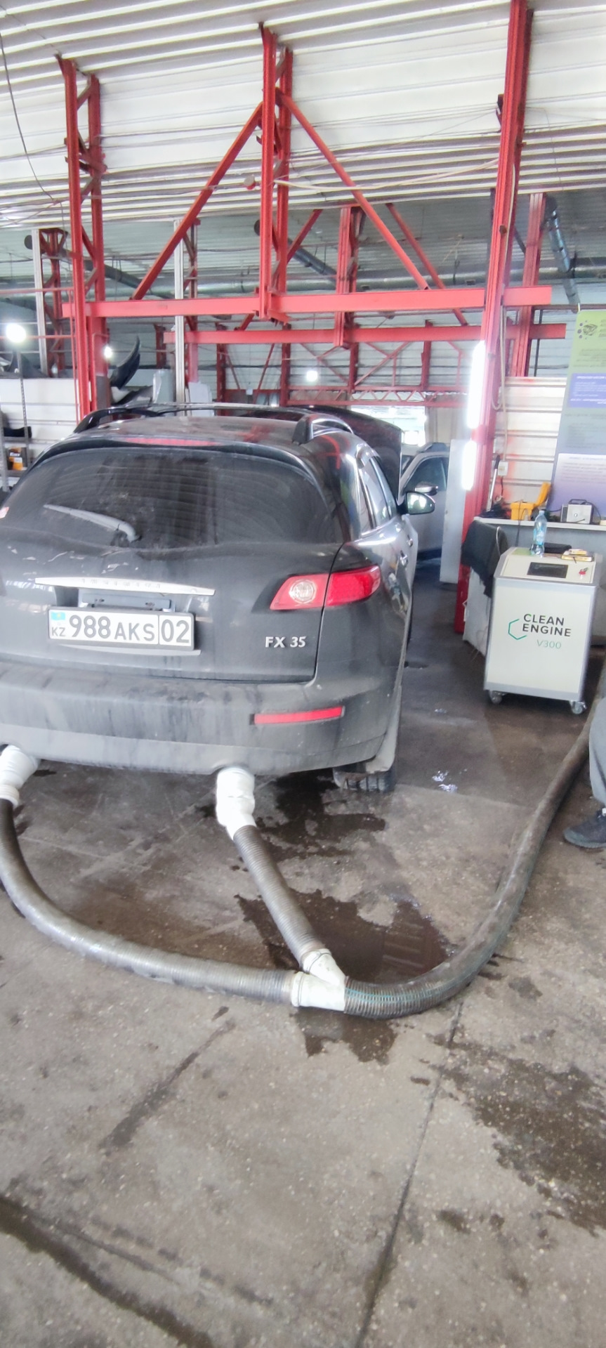 Чистка двигателя водородом — Infiniti FX (1G), 3,5 л, 2007 года | визит ...