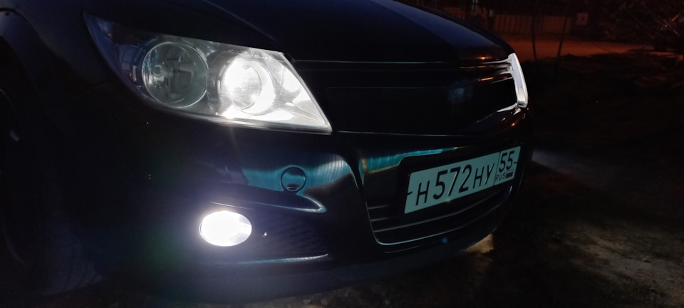 Led габариты Philips и настройка птф — Opel Astra H, 1,6 л, 2007 года ...