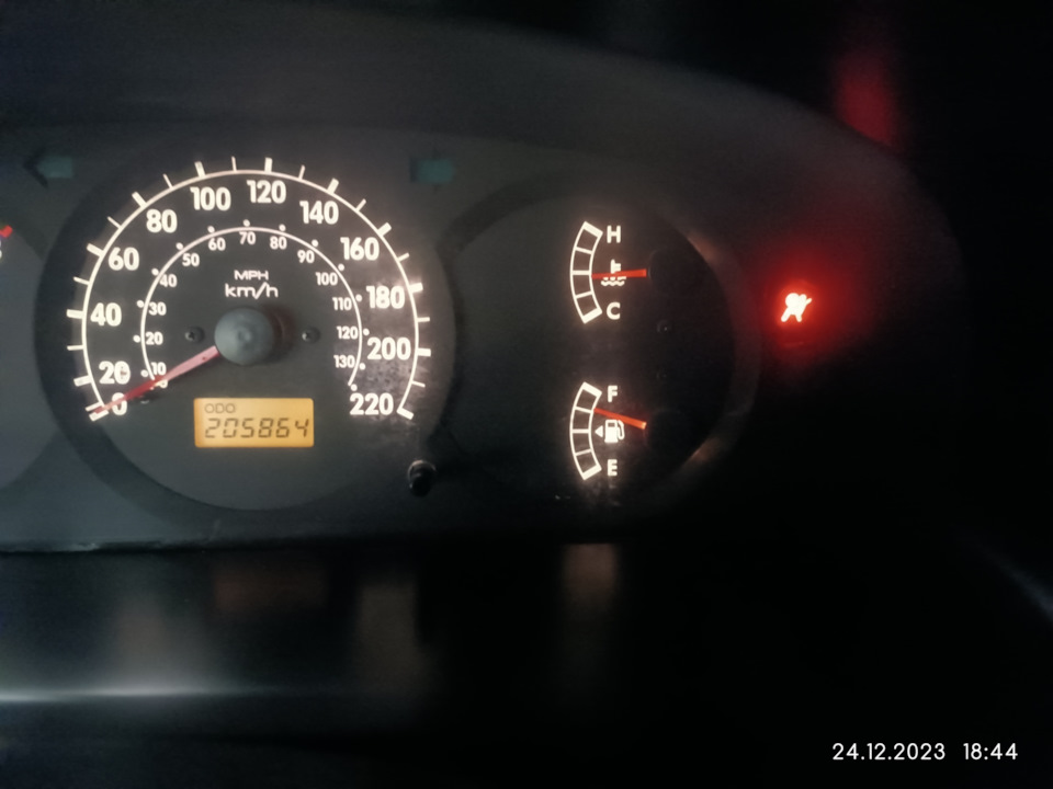 Расход топлива после 300км. Наблюдение — KIA Spectra, 1,6 л, 2007 года ...