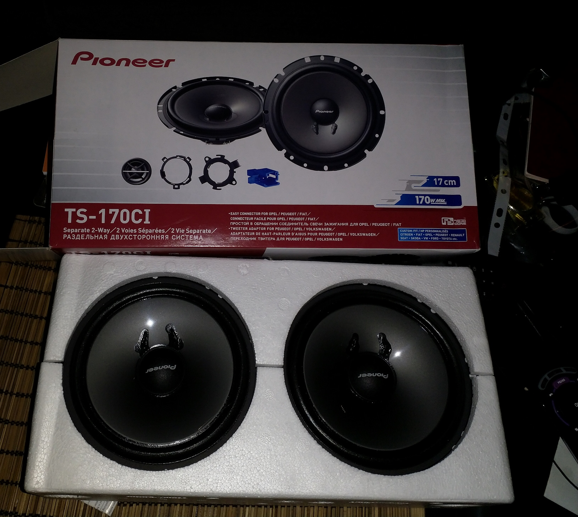 Pioneer ts 170ci. Pioneer TS-170ci компонентная акустика. TS 170ci для Citroen. Pioneer TS 170ci АЧХ.