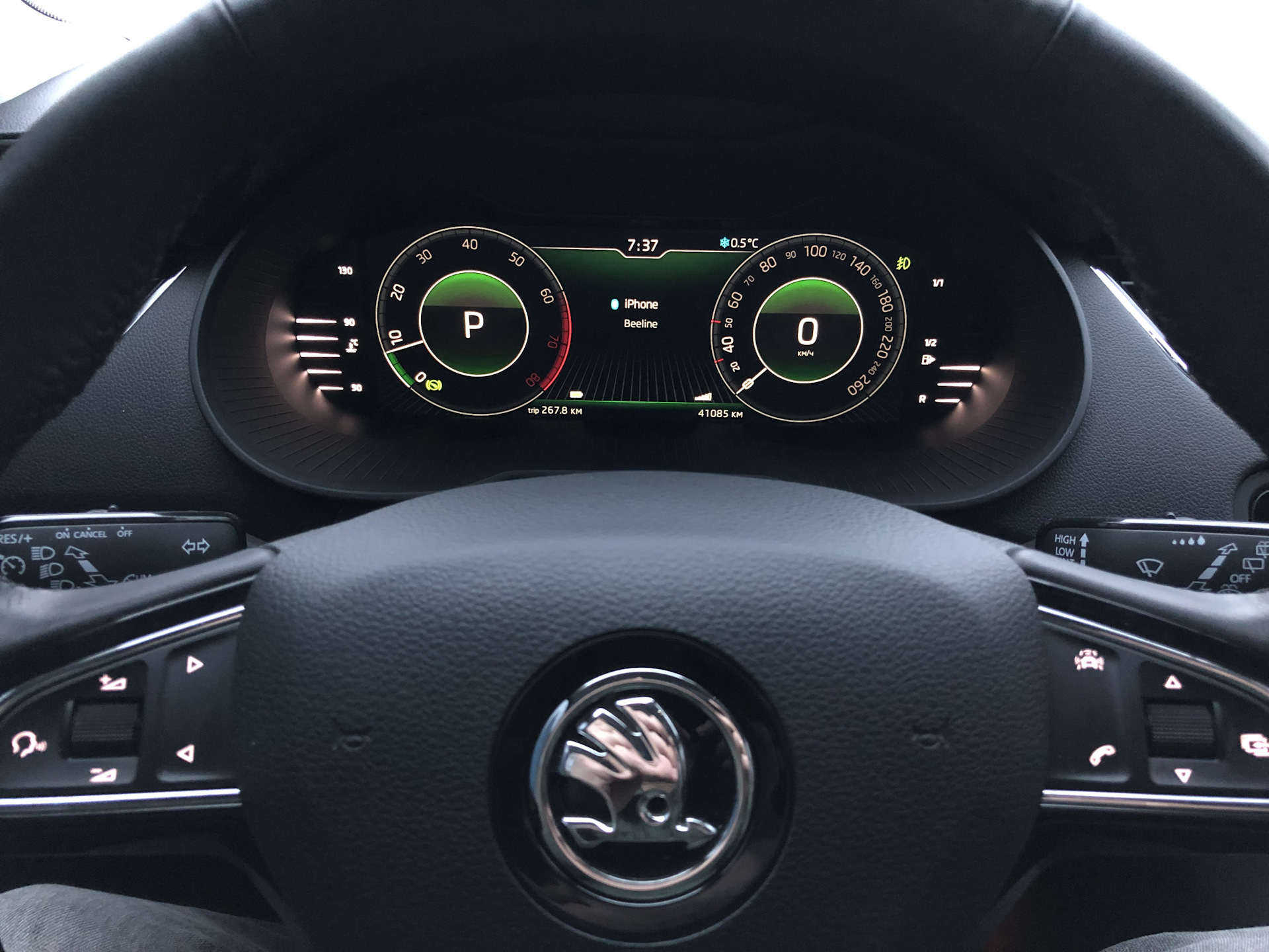 виртуальная приборная панель Active Info Display — Skoda Octavia A7 Mk3 ...