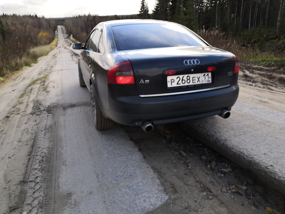 После поездки Сыктывкар — пгт.Усогорск — Audi A6 (C5), 3 л, 2002 года ...