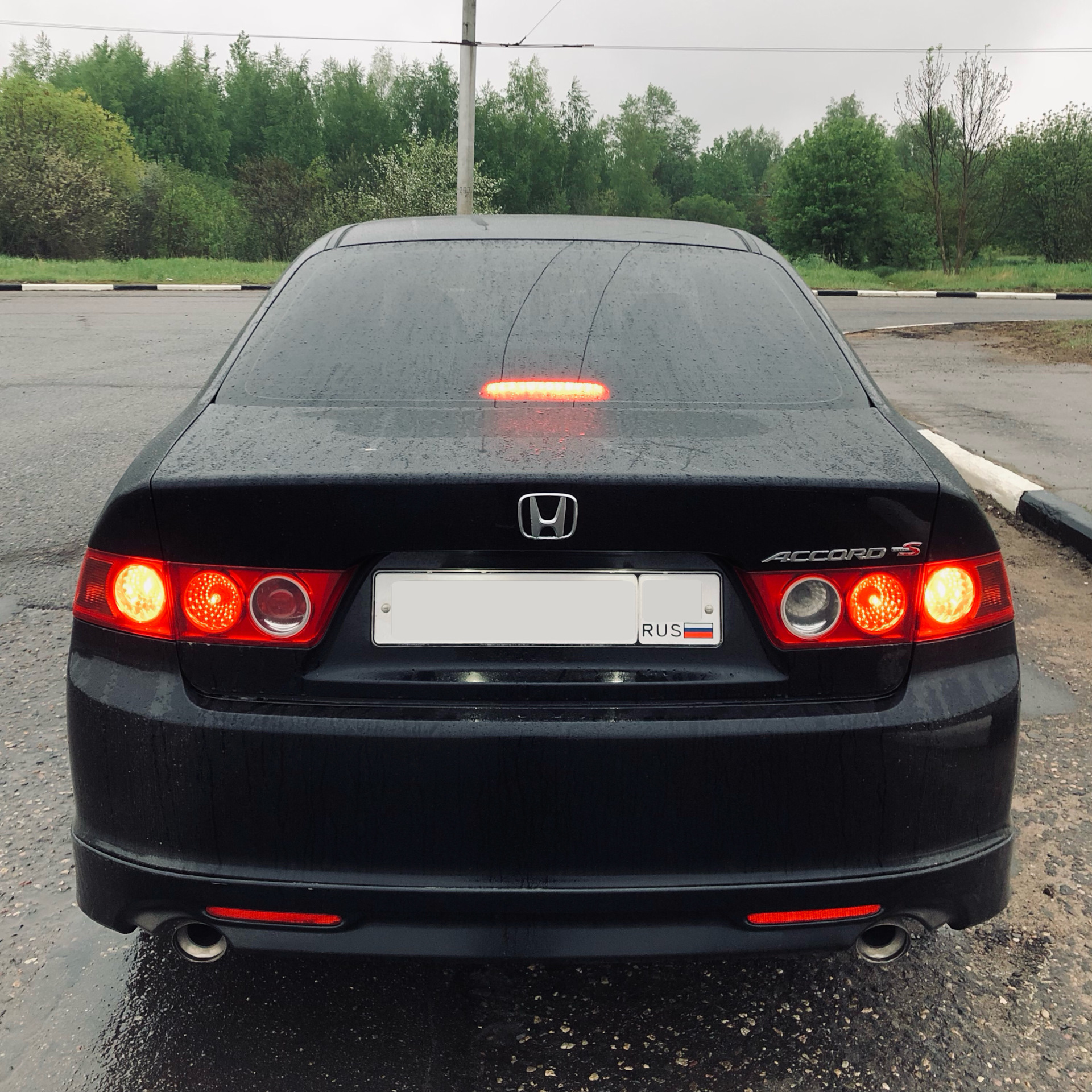 Дополнительный Led стоп-сигнал — Honda Accord (7G), 2,4 л, 2007 года ...